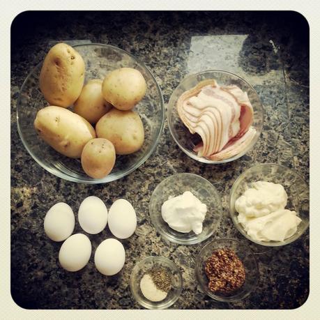 Receta au pair: Ensalada de patata con bacon 