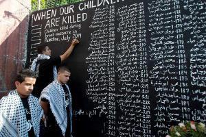 Nombres de los 287 niños muertos hasta ahora en Gaza / Twitter