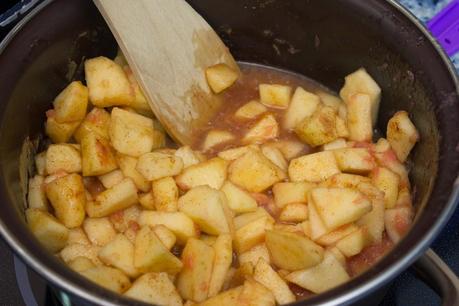 Puding de pomelo, plátano y manzana a la canela Puding de pomelo, plátano y manzana a la canela