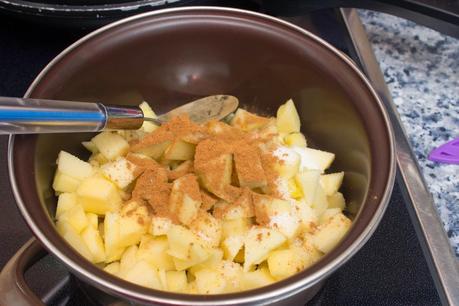 Puding de pomelo, plátano y manzana a la canela Puding de pomelo, plátano y manzana a la canela