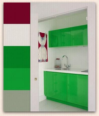 Diseños de Cocinas Pequeñas con Color diseño-de-cocinas-pequeñas