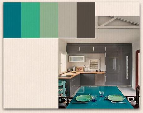 Diseños de Cocinas Pequeñas con Color diseño-de-cocinas-pequeñas