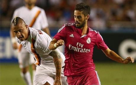 EL MADRID SIGUE SIN GOL Y PIERDE CONTRA LA ROMA