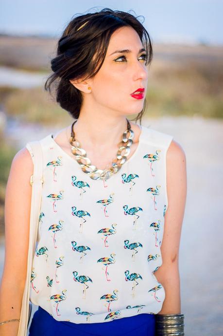 Flamingo And Stripes Flamingo And Stripes