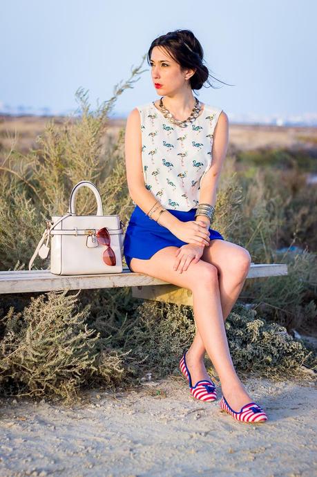 Flamingo And Stripes Flamingo And Stripes