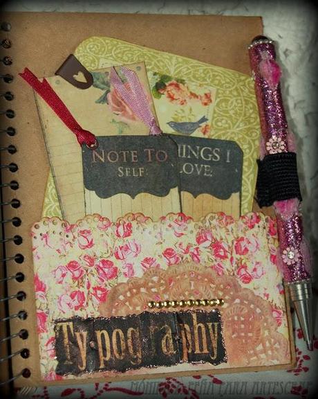 Libreta Typography para Arte Scrap Libreta Typography para Arte Scrap