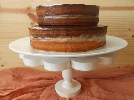 Boston cream naked cake Boston cream naked cake
