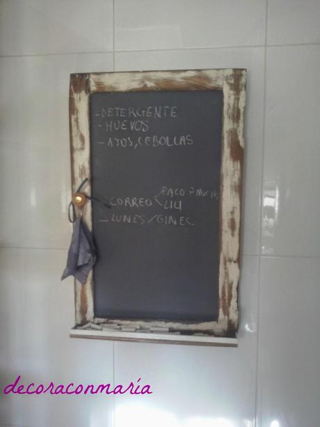 ♥ ♥ ♥ DIY : MI PIZARRA ♥ ♥ ♥ DIY : MI PIZARRA