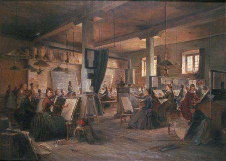 Las “compagnes” matemáticas de Limoges Aridas 1889 - Le cours des jeunes filles