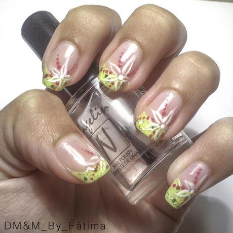 YELLOW  FLORAL  NAILS