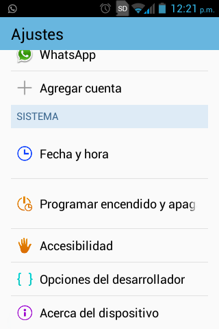 Android Ajustes