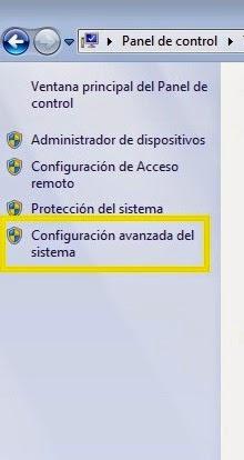 Windows 7, configuración avanzada del sistema