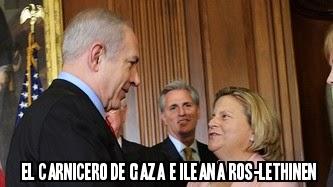 Ros-Lehtinen, jefa de los partidarios más fanáticos del genocidio de Gaza