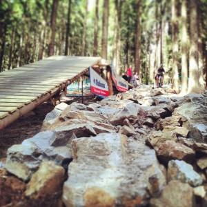 Copa del Mundo de MTB, desde dentro. piedras