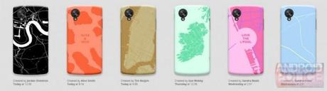 Google Workshop pronto para personalizar las fundas de nuestros Nexus mapme