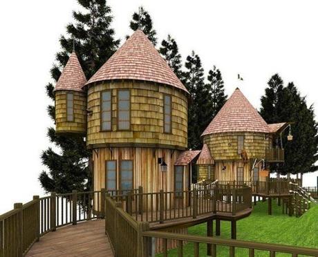 Casa de jardín para juegos infantiles, de los hijos de JK Rowling