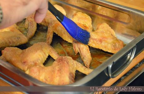 Alitas de pollo con miel y sésamo Alitas de pollo con miel y sésamo