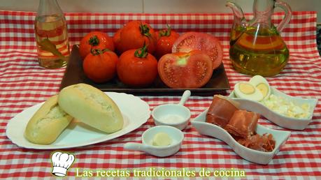 Receta de la Porra antequera o gazpacho de tomates