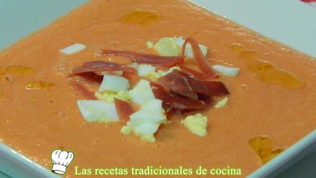 Porra antequera o gazpacho de tomates