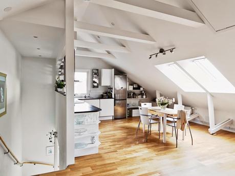 Un ático con luz natural Un ático con luz natural