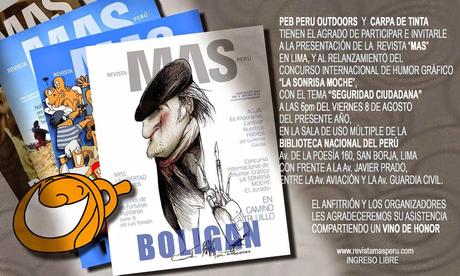 Presentación de la revista MAS en Lima, además convocatoria al Concurso La sonrisa Moche...