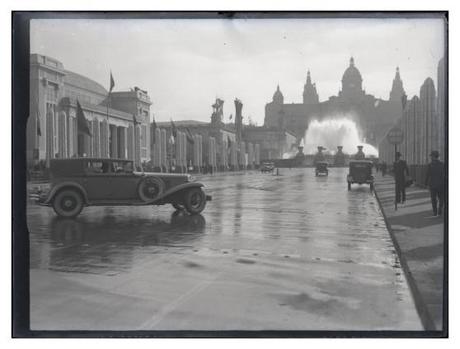 Avenida de la Reina María Cristina en la Exposición de Barcelona de 1929. Por Josep Badosa