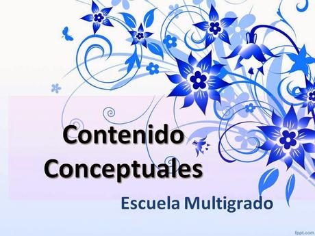 Contenidos Conceptuales en las Escuelas Multigrado