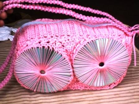 16 IDEAS Bolsos hechos con CD'S reciclados