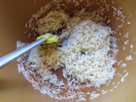 Pastel de ensalada de arroz olla GM