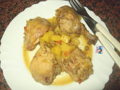 POLLO CON GUISANTES POLLO CON GUISANTES