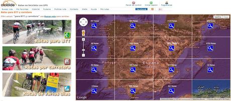 Cicloide la mejor guía de rutas GPS en la Península Ibérica. 