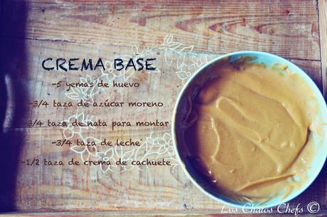 Helado de crema de cacahuete con bacon caramelizado y mermelada de fresa Helado de crema de cacahuete con bacon caramelizado y mermelada de fresa