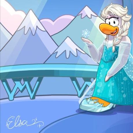 elsa background Frozen Club penguin: ¡Exclusivos Fondos de Famosos!