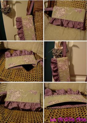 Bolsito de mano con volante Bolsito de mano con volante