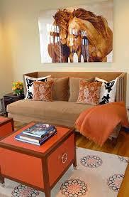 Bellas salas en color naranja y marrón - Paperblog