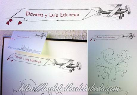 Libros de firmas con huellas personalizados