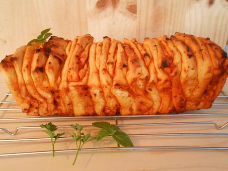 Pull apart bread de sobrasada y miel Pull apart bread de sobrasada y miel