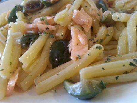 Casarecce salmón y aceitunas – Casarecce salmone e olive casareccesalmoneolive