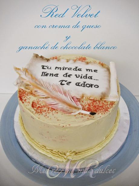 RED VELVET CON GANACHÉ DE CHOCOLATE BLANCO RED VELVET CON GANACHÉ DE CHOCOLATE BLANCO