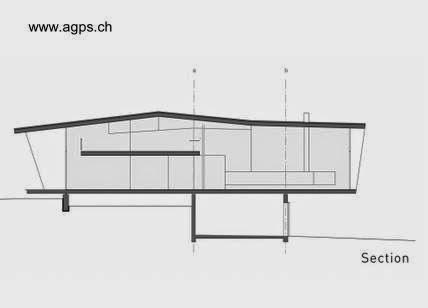 Plano arquitectónico de una sección de la casa