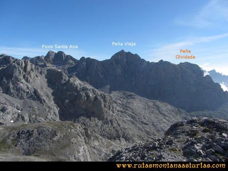 Ruta el Cable, Padiorna, Collado Jermoso, Palanca, Fuente De: Vista de Peña Vieja desde la Padiorna