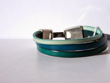 pulsera cuero verde