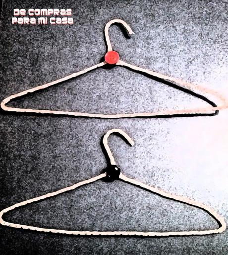 Perchas forradas con lazo o tela Perchas forradas con lazo o tela