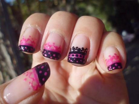 Manicura Francesa Encaje manicura encaje bicolor