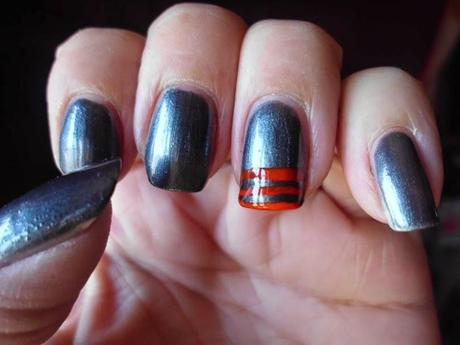 Manicura francesa de rayas manicura con rayas