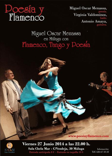 Fiesta de Poesía y Flamenco en Málaga con el poeta Miguel Oscar Menassa