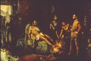 Tortura de Cuauhtémoc. Wikipedia