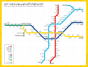 PLANO DEL METRO DE TEHERÁN