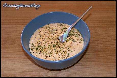 Mayonesa de soja con tomate y especias Mayonesa de soja con tomate y especias