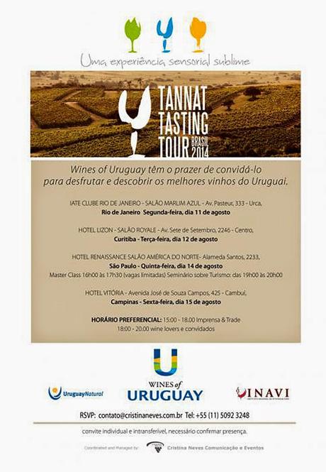 Tannat Tasting Tour Brasil 2014 en Curitiba organizado por Wines of Uruguay
